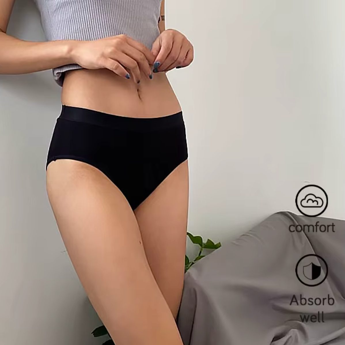 ❤️ Pack de 3 Culottes Anti-Fuites - Réutilisable 3 ans.