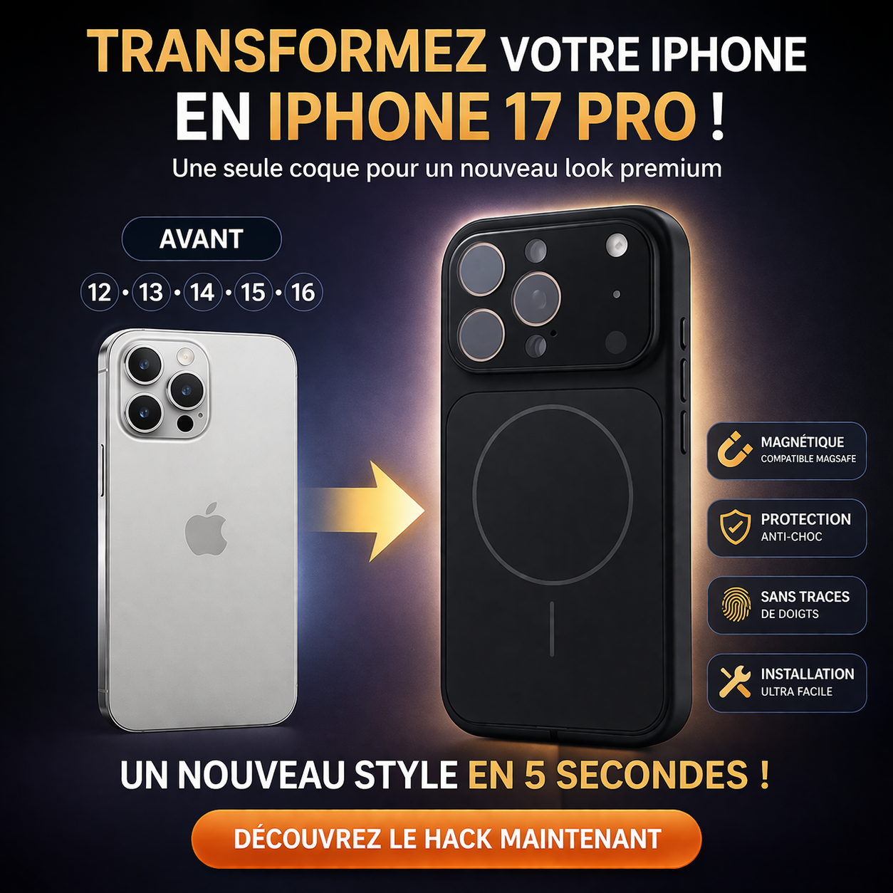 Transformez votre ancien iPhone en 17 Pro MaX